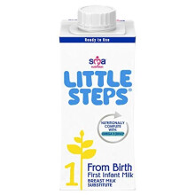 LITTLE STEPS First Infant Milk From Birth, Ready-to-Drink 200ml, with DHA, Iron, Calcium & Vitamin D