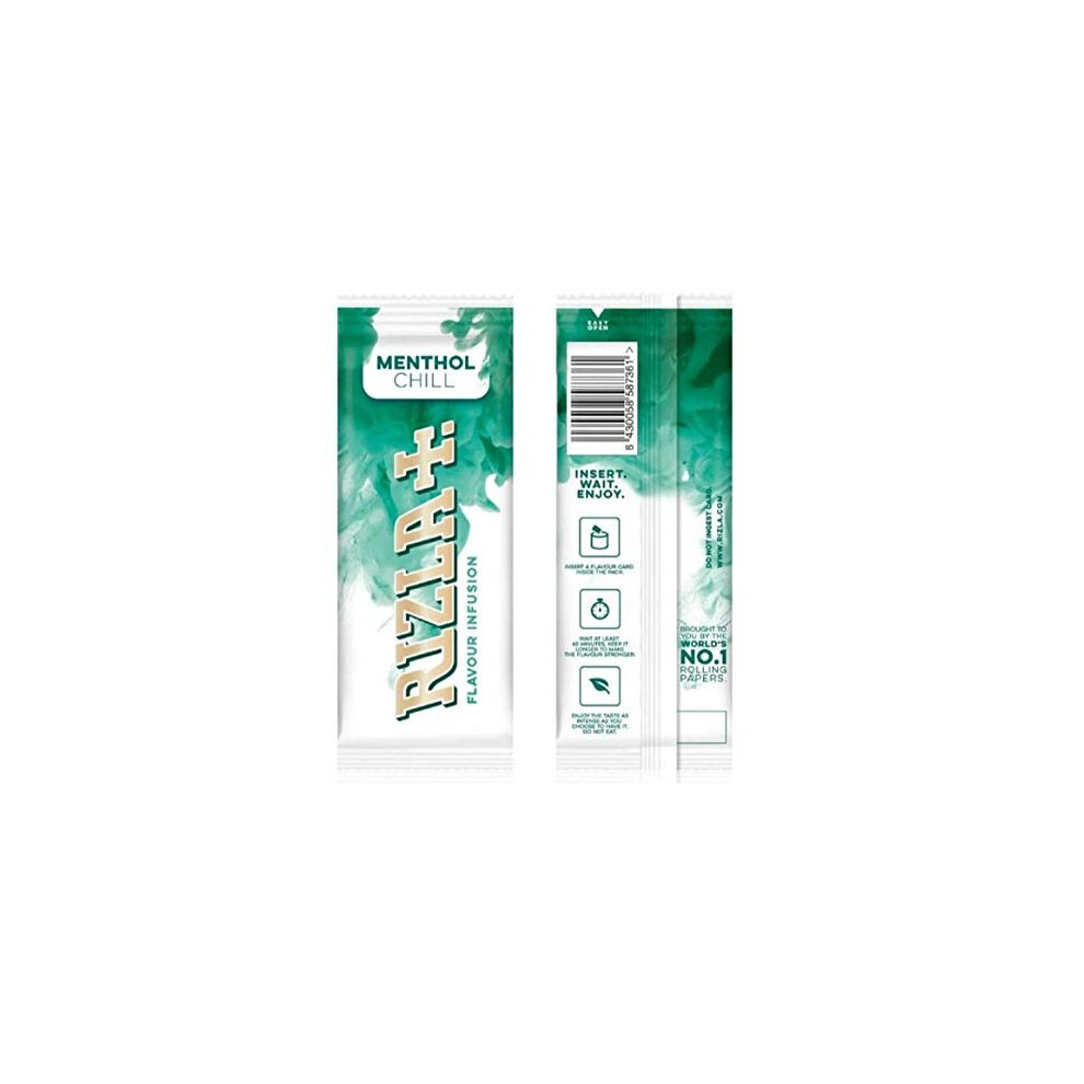 Rizla Menthol Chill Flavour Cards Infusions - 25-Count Box