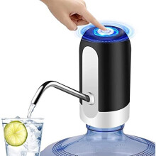 HEJIFU Electric Water Bottle Pump - USB Rechargeable, One-Button Dispenser for 2-5 Gallon Bottles, 30-40 Day Battery Life, BPA-Free, Portable