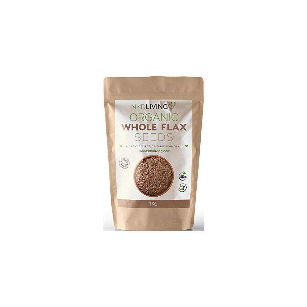 Nkd Living Organic Flax Seeds Linseeds 1Kg