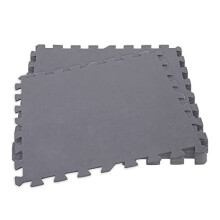 Floor Protector EVA Floor Protector 8 Pieces 50 x 50 cm 190 cm Puzzle Carpet Garden Protector Waterproof Quick Drying Grey