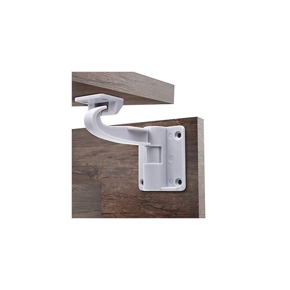Jmbabe Child Safety Locks No Drilling Needed Baby Cupboard Locks For Drawers And Kitchen Cabinets Strong Adhesive Easy Install Children Safety Cabinet