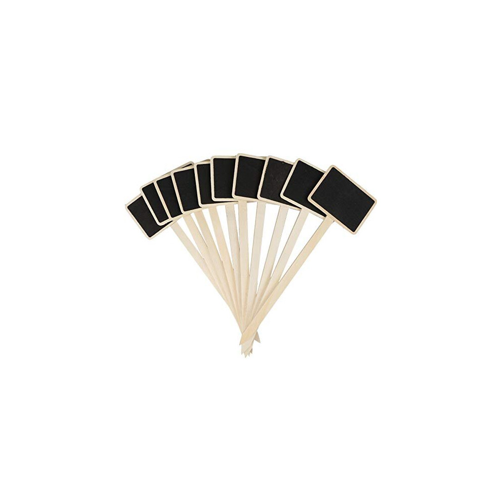 20Pcs Wooden Plant Labels Black Board Markers Plant Signs Mini Chalkboard Garden Stakes Tags TType Tags for vegetable Seeds Trees Herbs Flowers Garden