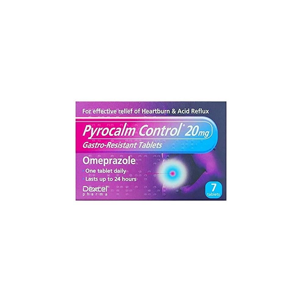 ÂPyrocalm Control Pyrocalm Control Gastroresistant Tablets 20Mg 7 Tablets