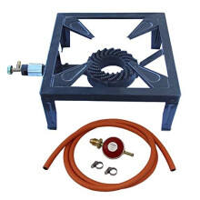 Iron Burner LPG Gas Stove Large Cooker Boiling Ring Iron Frame Outdoor 8kW