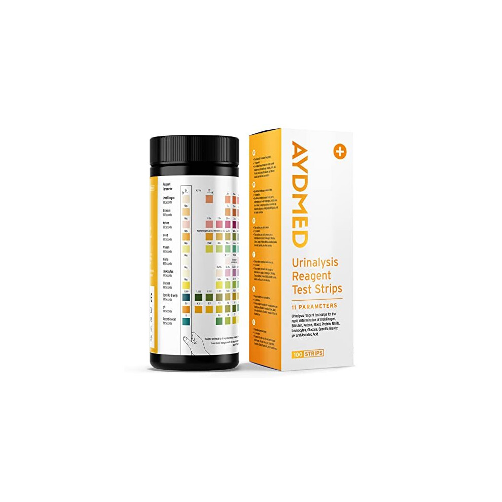 Aidteq 100 X Aydmed 11In1 Urinalysis Test Strips 11 Parameter Urine Test Strips For Urobilinogen Bilirubin Ketone Blood Protein Nitrite Leukocytes Glucose