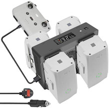 Battery Home Charger Car Charger for DJI Air 2SMavic Air 2 Drone5 in 1 Rapid Multi Parallel Charging Hub with Charge and Storage