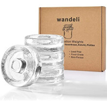 4 PackSet Fermentation Stone Glass Weights Pickle Kimchi for Wide Mouth Vessels