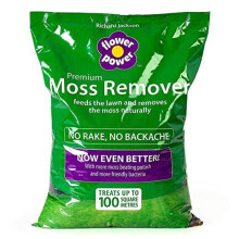 Richard Jackson Flower Power Moss Remover Lawn Feeder Organic Premium High Potash Formula No Rake Easy to Apply Treats up to 100 Sqm of Grass 5kg Bag