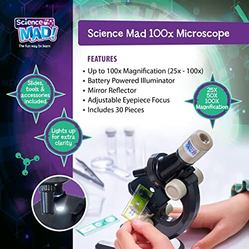 SM45 100x Microscope Rose One Size - Board Game 2