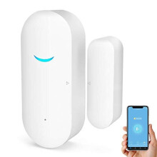 WiFi Door and Window SensorsTuya Smart Alarm with Free Notification APP Control Home Security Alarm System No Hub RequiredCompatible with Alexa Google