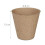 Set of 120 Biodegradable Cellulose Cultivation Pots H x D 75 x 8 cm Round Propagators Small Natural 4