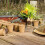 Set of 120 Biodegradable Cellulose Cultivation Pots H x D 75 x 8 cm Round Propagators Small Natural 5
