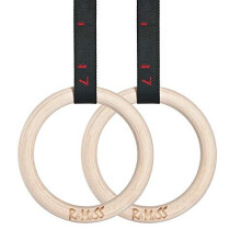Fitness Gymnastic Rings with embroidered numbers on the straps perfect for Gymnastics Calisthenics