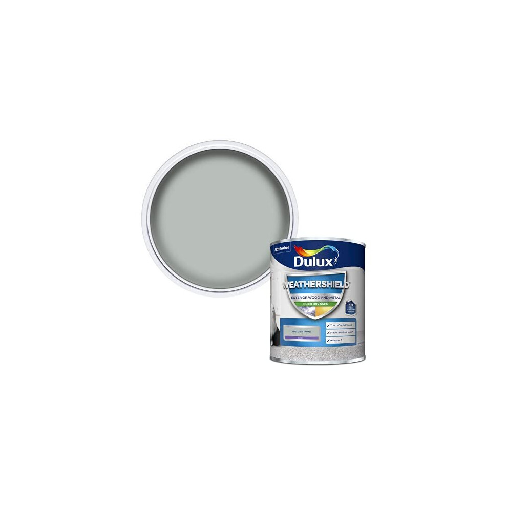 Weathershield Quick Dry Satin Paint Garden Grey 750ML 5362493