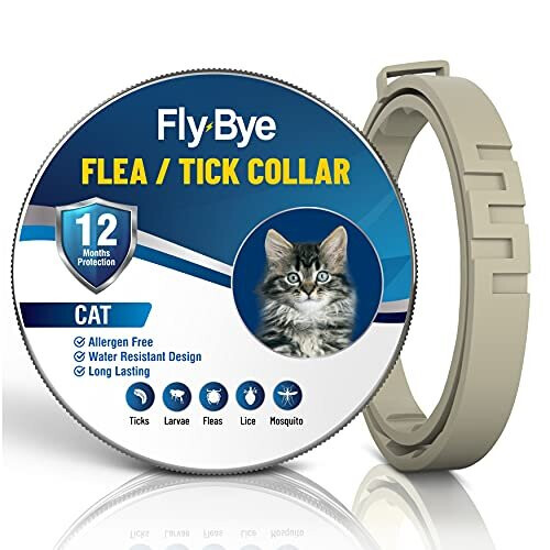 Grey flea outlet collar