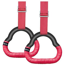 Gymnastic Rings Set Childrens Home Fitness Training Equipment with Adjustable Buckle Heightening Pull Ring for Physical Training Used with Indoor