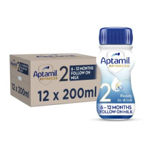 Advanced 2 Follow On Baby Milk Ready to Use Liquid Formula 612 Months 200 ml Pack of 12