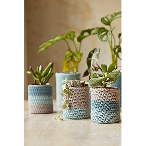 DMC Mindful Making Peaceful Plant Pots Crochet Kit Various One Size CR101K 2