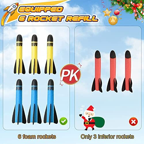 Toys for 310 Year Old Boys Rocket Toy Launcher for Kids Gifts for