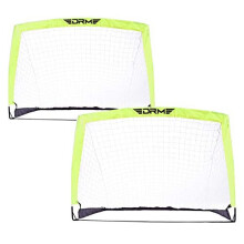 Foldable Set of 2 Football Goal Net Instant Pop Up Play Soccer Goal Net for Fiberglass Poles Outdoor Sport Training Teens Adults Soccer with Carrying