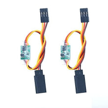 2 Pack RC Servo Signal Reverser 24V to 24V 5A Rotation Inverter for Aircraft Airplane Steering Gear Servos