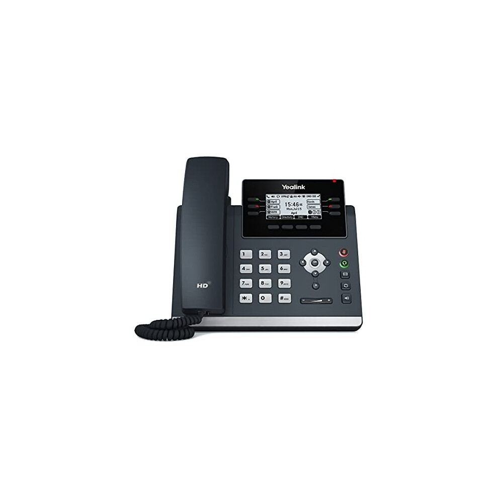SIPT42U Feature Rich IP Power over Ethernet Corded Phone with Optima HD Voice Technology and 27 Inch LCD Graphical Display with Backlight 192 x 64
