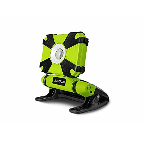 Luceco LED Rechargeable Mini Clamp Work Light 9 Watts Green 1