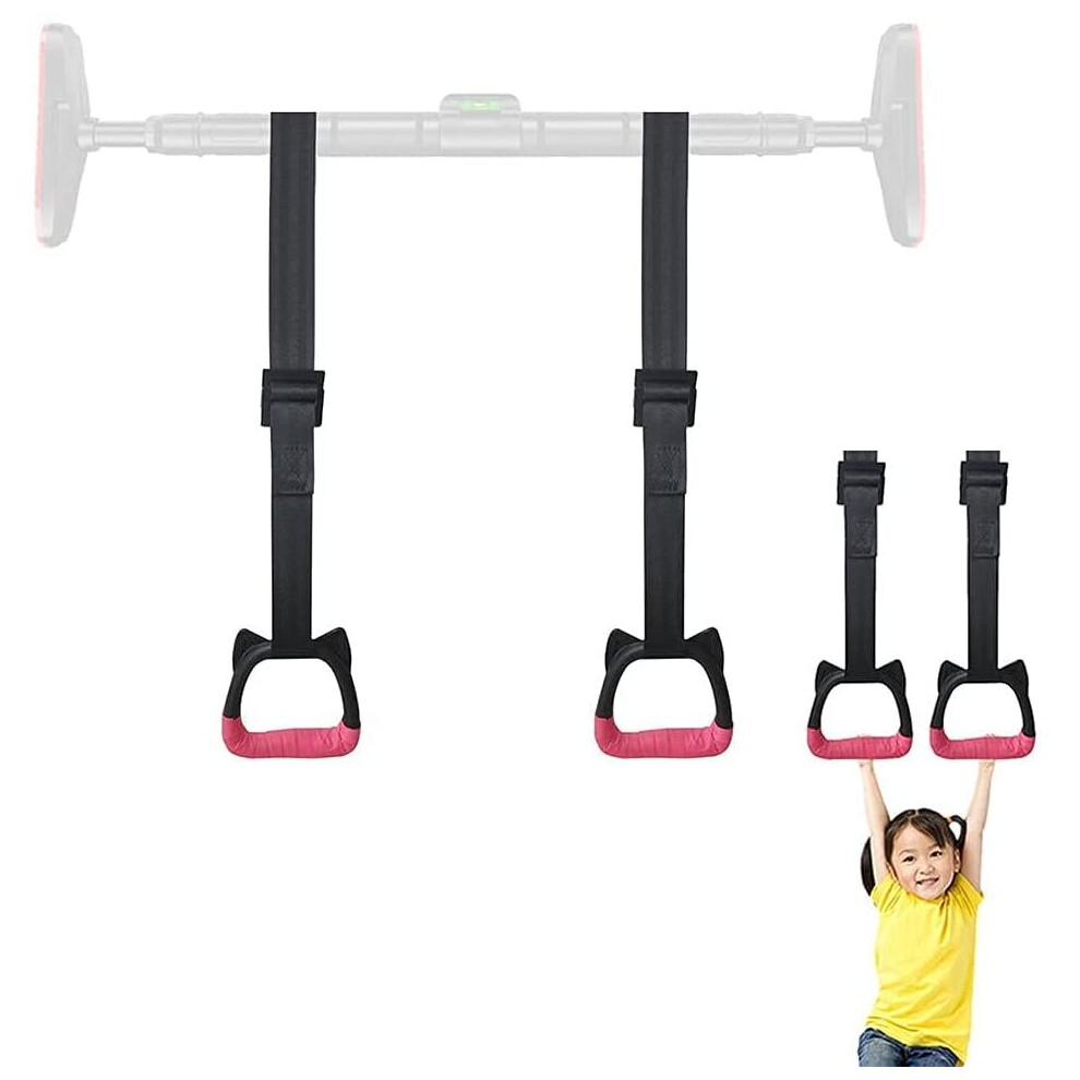 Gymnastics Rings for Kids Bars Exercise Hanging Rings with Straps Professional Fitness Rings Pull Up Rings Children Trapeze Bar Pull Up Gym Rings Kids