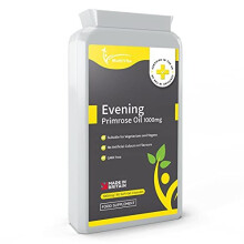Evening Primrose Oil EPO 1000mg 90 Capsules Vegan Cold Pressed Supplement Provides GLA Vitamin E 100 Quality Satisfaction No GMOs UK Made Vegan Soft