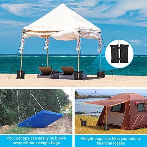 Canopy Tent Weights Tent Weights 300 LBS Canopy Sandbags Set Of