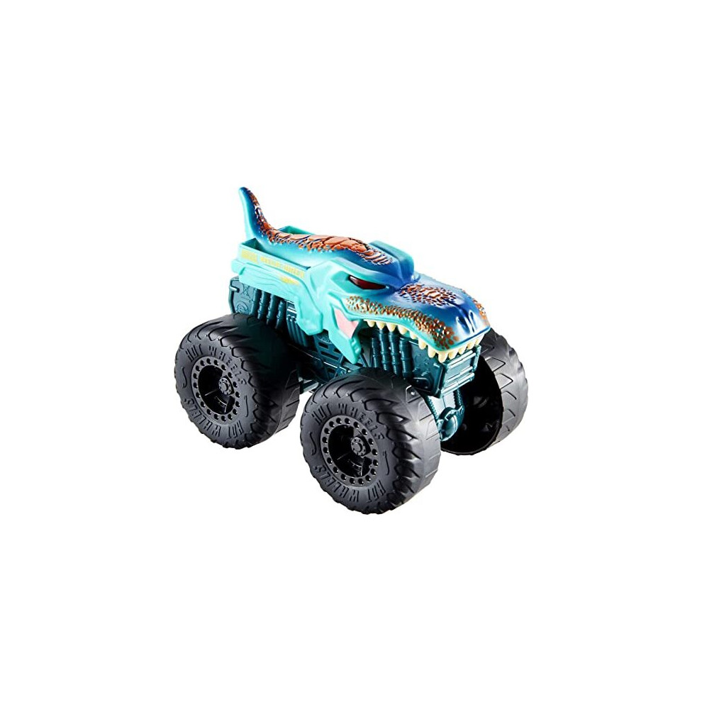 Monster Trucks Roarin Wreckers Mega Wrex 143 Scale Truck with Lights sounds Plays Theme Song Toy for Kids 3 Years Old Up