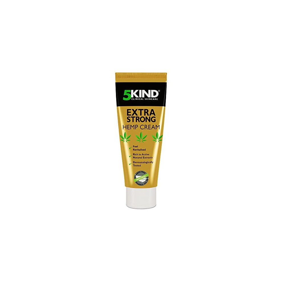 5kind Extra Strong Hemp Cream 100ml High Strength Hemp Oil Formula Joint Muscle Back Pain Relief for Sore Muscles Soothe Feet Knees Neck Shoulders