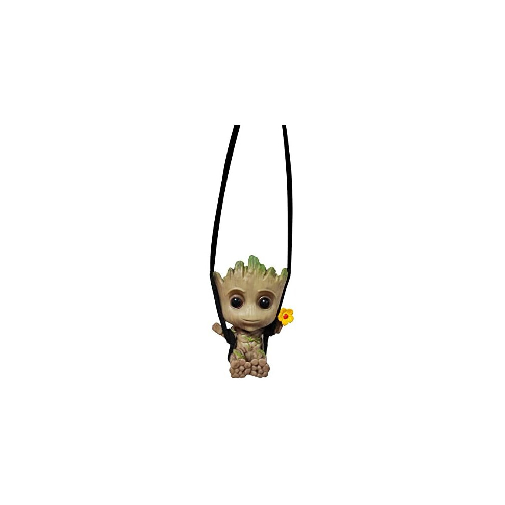 Swinging Groot Car Hanging Ornament Cute Anime Accessories Hanging For Car Interior Car Rearview Mirror Pendant Auto Decoraction Accessories Ornaments 768490852034