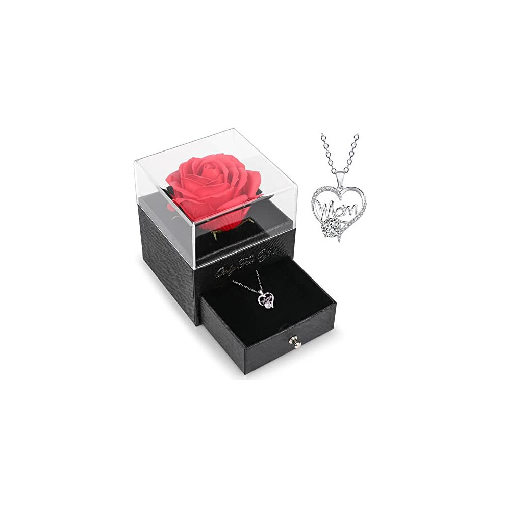 Mum Gifts Eternal Rose Gifts for MumFlowers Christmas Mum Gifts from DaughterSon on Mothers DayRomantic Mum Birthday Gifts with Gift Box for Mum Women