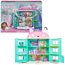 Gabbys Dollhouse Purrfect Dollhouse with 2 Toy Figures 8 Furniture Pieces 3 Accessories 2 Deliveries and Sounds Kids Toys for Ages 3 and above