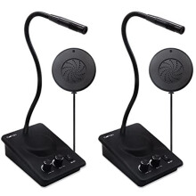 DAYTECH Window Counter Speaker Intercom System 2 Way Intercom Communication Microphone Intercom AntiInterference for Bank Restaurant Business Office