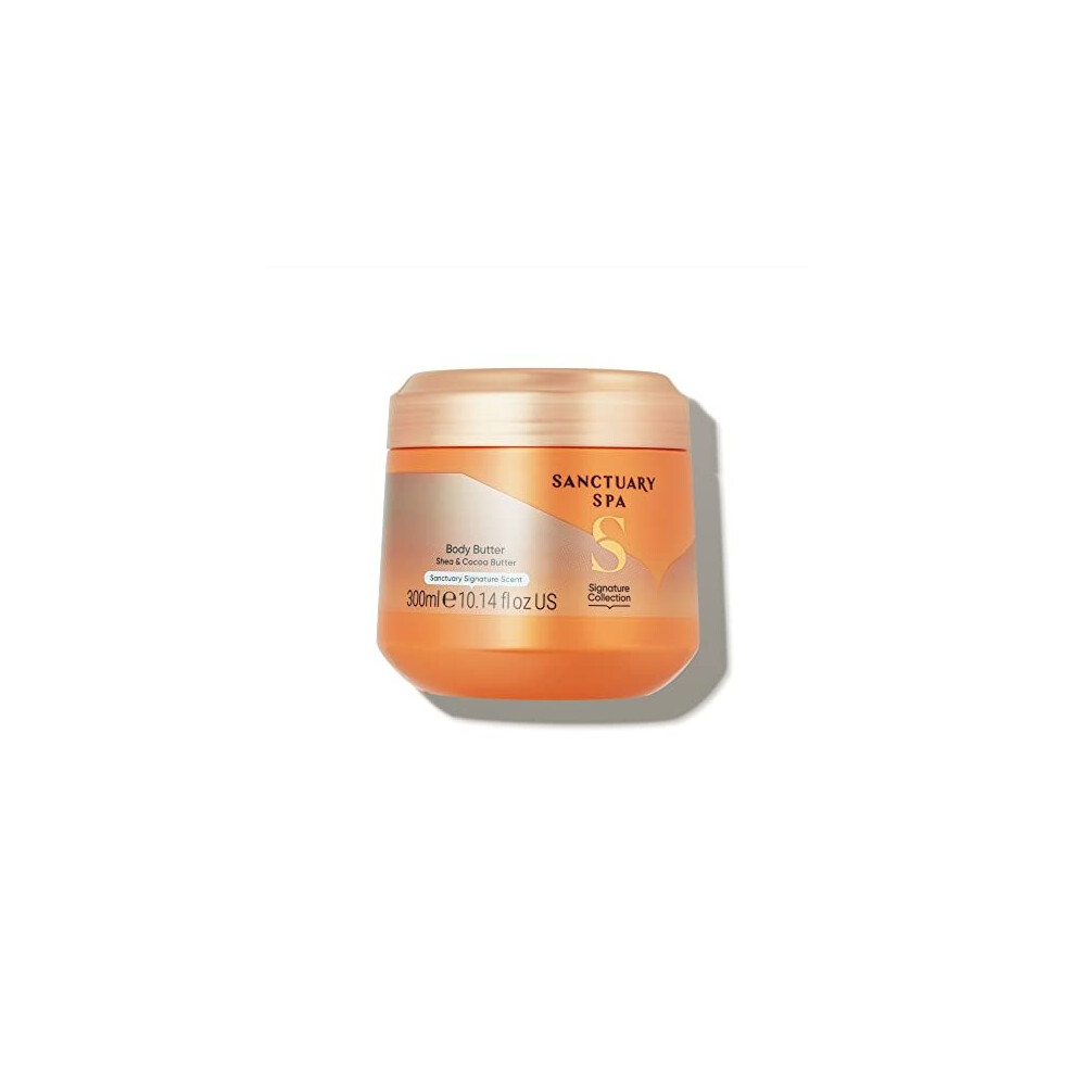 Sanctuary Spa Body Butter For Women No Mineral Oil Cruelty Free Vegan Cocoa Butter Shea Butter Moisturiser 300Ml