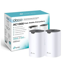 Deco S7 AC1900 Whole Mesh WiFi System DualBand with Gigabit Ports Coverage up to 3900 ft2 Connect up to 150 devices 12 GHz CPU Work with Amazon Alexa