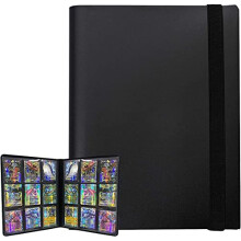 9Pocket Trading Card Album 432 Pockets PU Leather Card Folder Card Binder Holder Album with Elastic Strap for Pokemon YuGiOh Sports Game Cards Collect