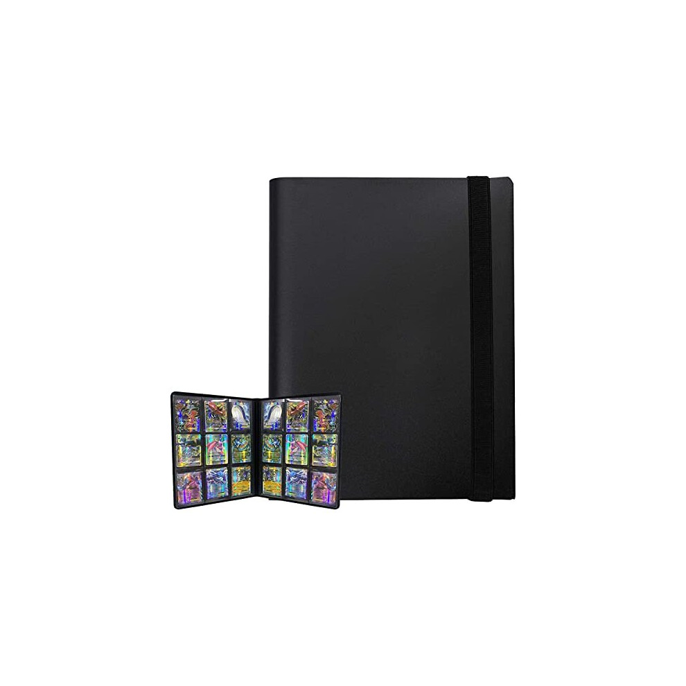 9Pocket Trading Card Album 432 Pockets PU Leather Card Folder Card Binder Holder Album with Elastic Strap for Pokemon YuGiOh Sports Game Cards Collect