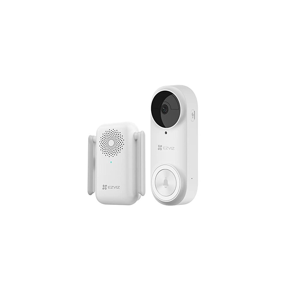 2K Video Doorbell BatteryPowered Wireless Kit with Chime 3MP Resolution AI Human Detection 4Month Battery Life 24Ghz WiFi 2Way Audio Weatherproof 176