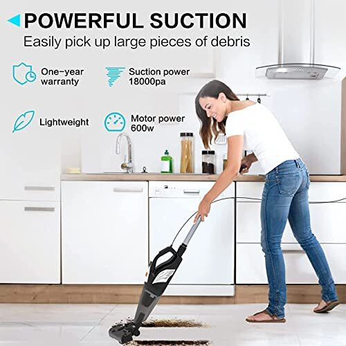 Vacuum Cleaner Corded Upright Vacuum Cleaners 18000pa Strong Suction