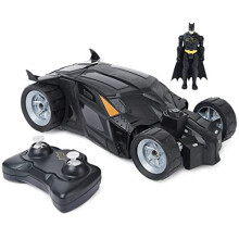 6065425 DC Comics Batmobile Remote Control Car Easy to Drive Compatible Figures Kids Toys for Boys and Girls Aged 4 and Up
