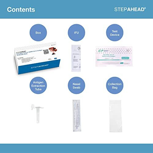 Covid19 Lateral Flow Test Kit Pack of 5 5 tests Self test Non Travel