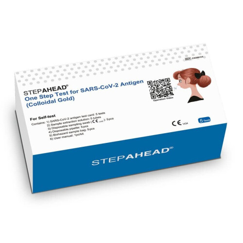 Covid19 Lateral Flow Test Kit Pack of 5 5 tests Self test Non Travel