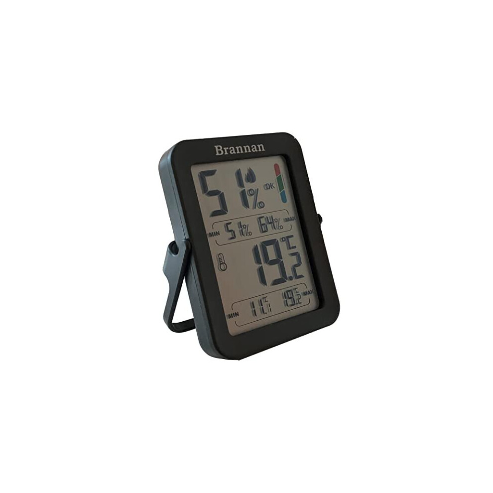 Brannan Room Thermometer Indoor Humidity Meter Hygrometer Accurate Thermometer Room Temperature Recording Max Min Greenhouse Thermometer With Digital Lcd
