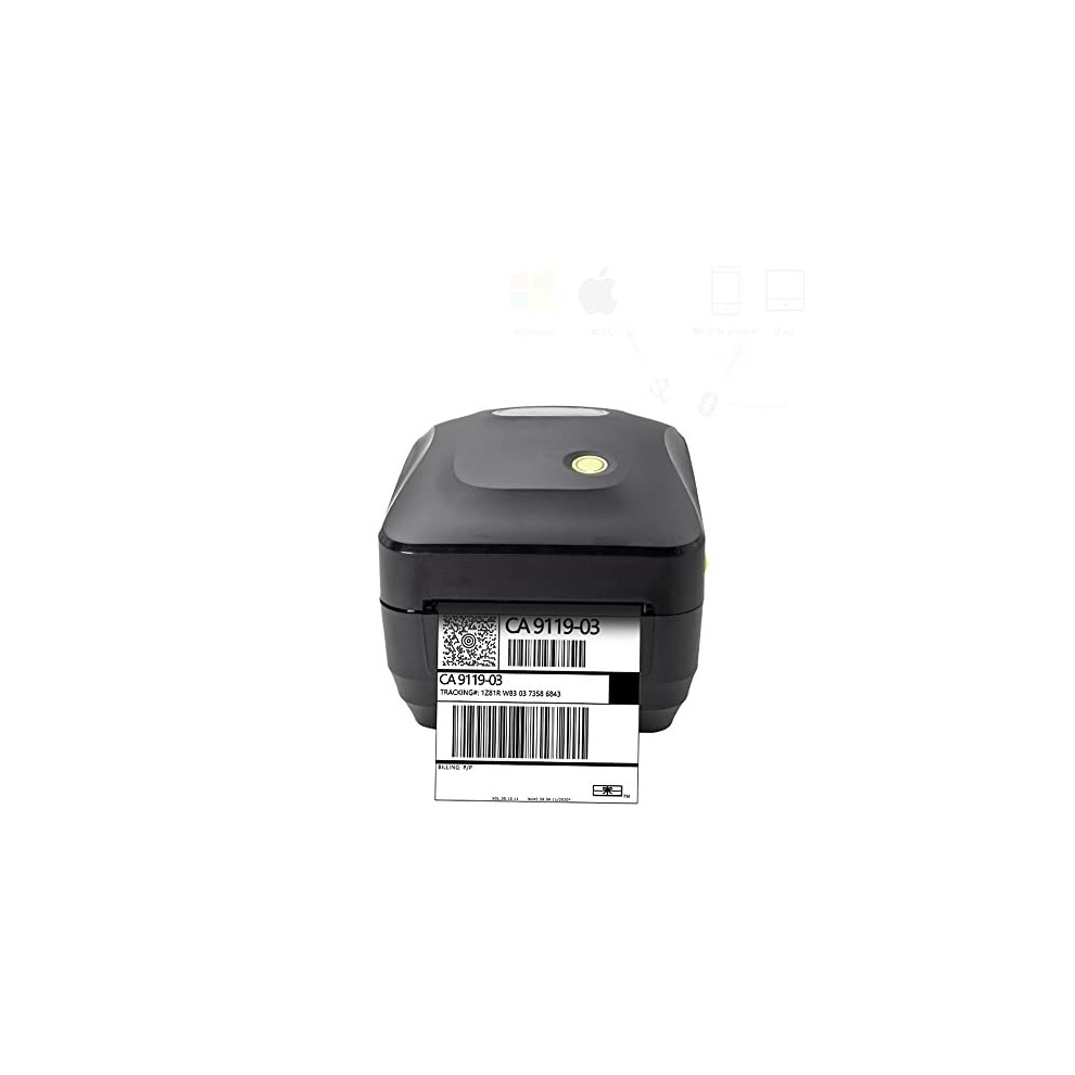Thermal Label Printer 4x6 6x4 USB Bluetooth for Phone Windows Mac Royal Mail Hermes Etsy Ebay Shopify Postage Shipping Packages works with zebra