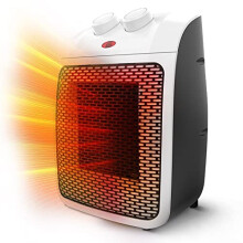 Keplin Ceramic Electric Fan Heater White 2000W Low Energy Consumption, 2 Heat Modes, Adjustable Thermostat