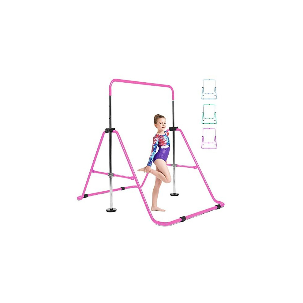 Horizontal Bar Gymnastics Kids Garden Home Reck Stretching Folding Value Gift Set Fitness Expandable Gym Training Bar Equipment Adjustable Height for